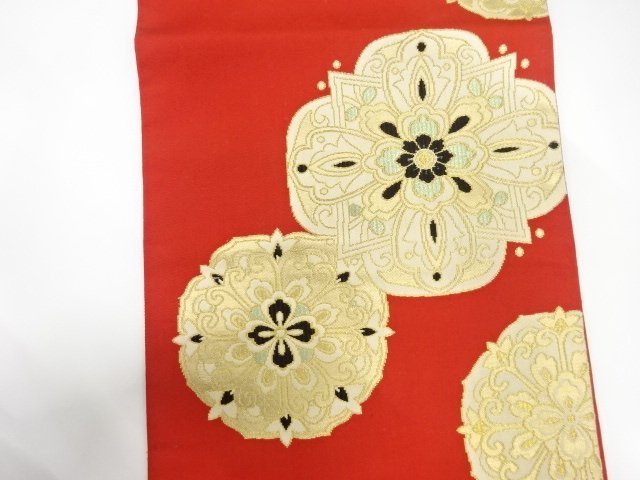  アンティーク　本場筑前博多　華紋織り出し名古屋帯（着用可）